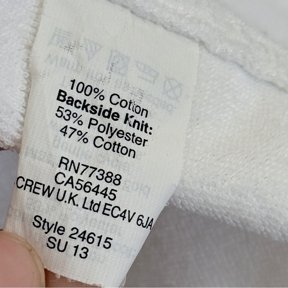 J. Crew Crisp White Terry Robe Large/XL - Picture 12 of 13